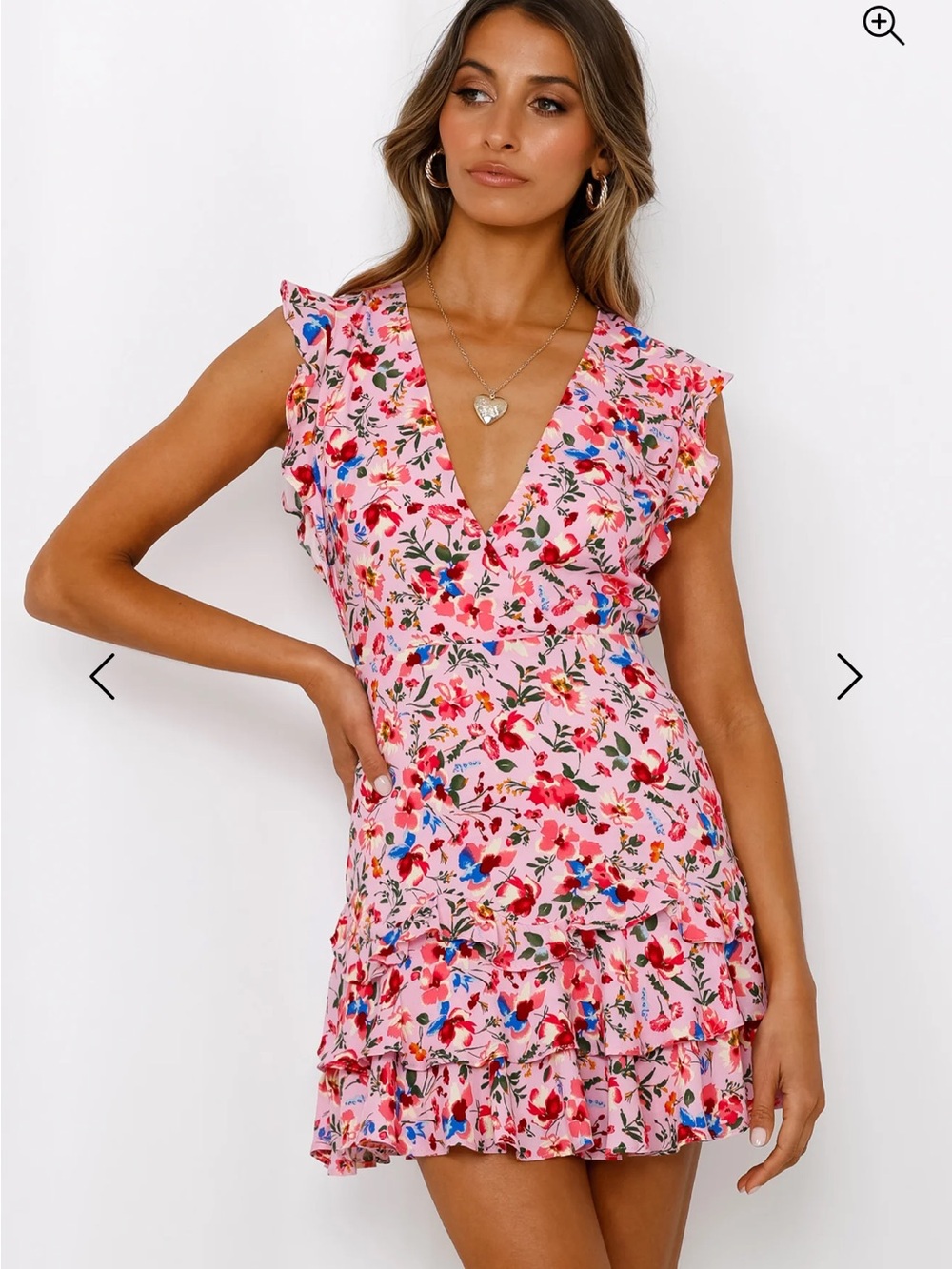 Women's Pink Floral Romper